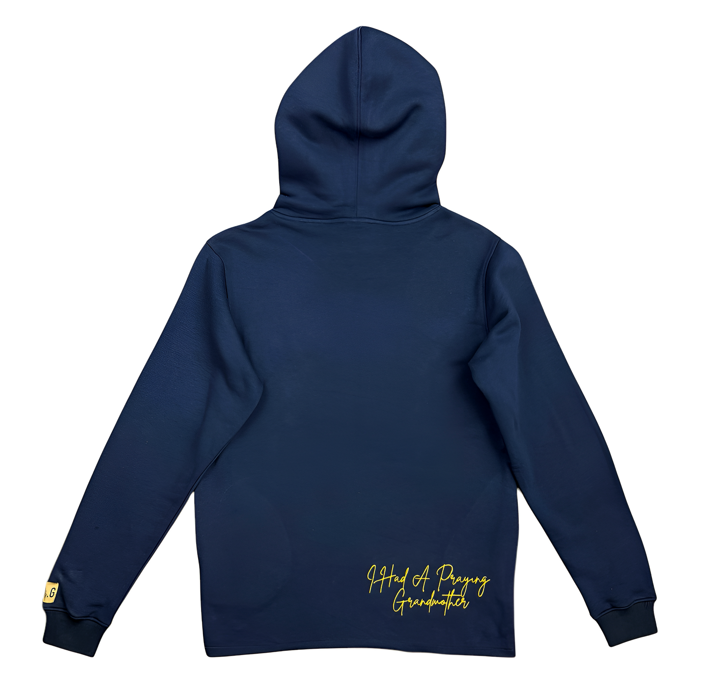 “LOVE IS” HOODIE (NAVY BLUE & YELLOW)