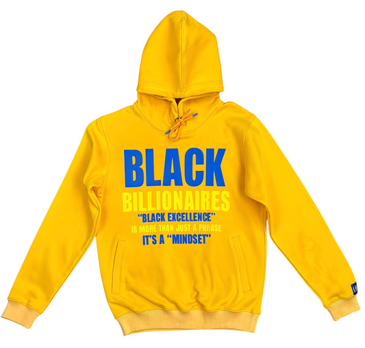 “BLACK BILLIONAIRES” 3D HOODIE (YELLOW/BLUE)