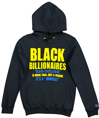 "BLACK BILLIONAIRES" 3D HOODIE (BLUE/YELLOW)
