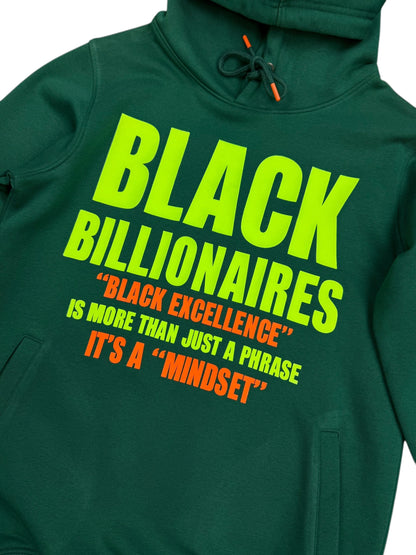 “BLACK BILLIONAIRES” 3D HOODIE (GREEN/NEON/ORANGE)