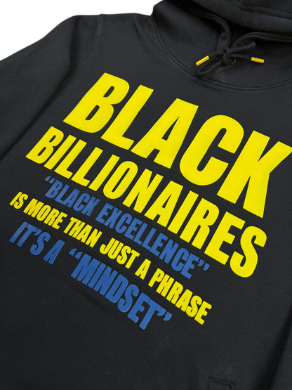 "BLACK BILLIONAIRES" 3D HOODIE (BLUE/YELLOW)