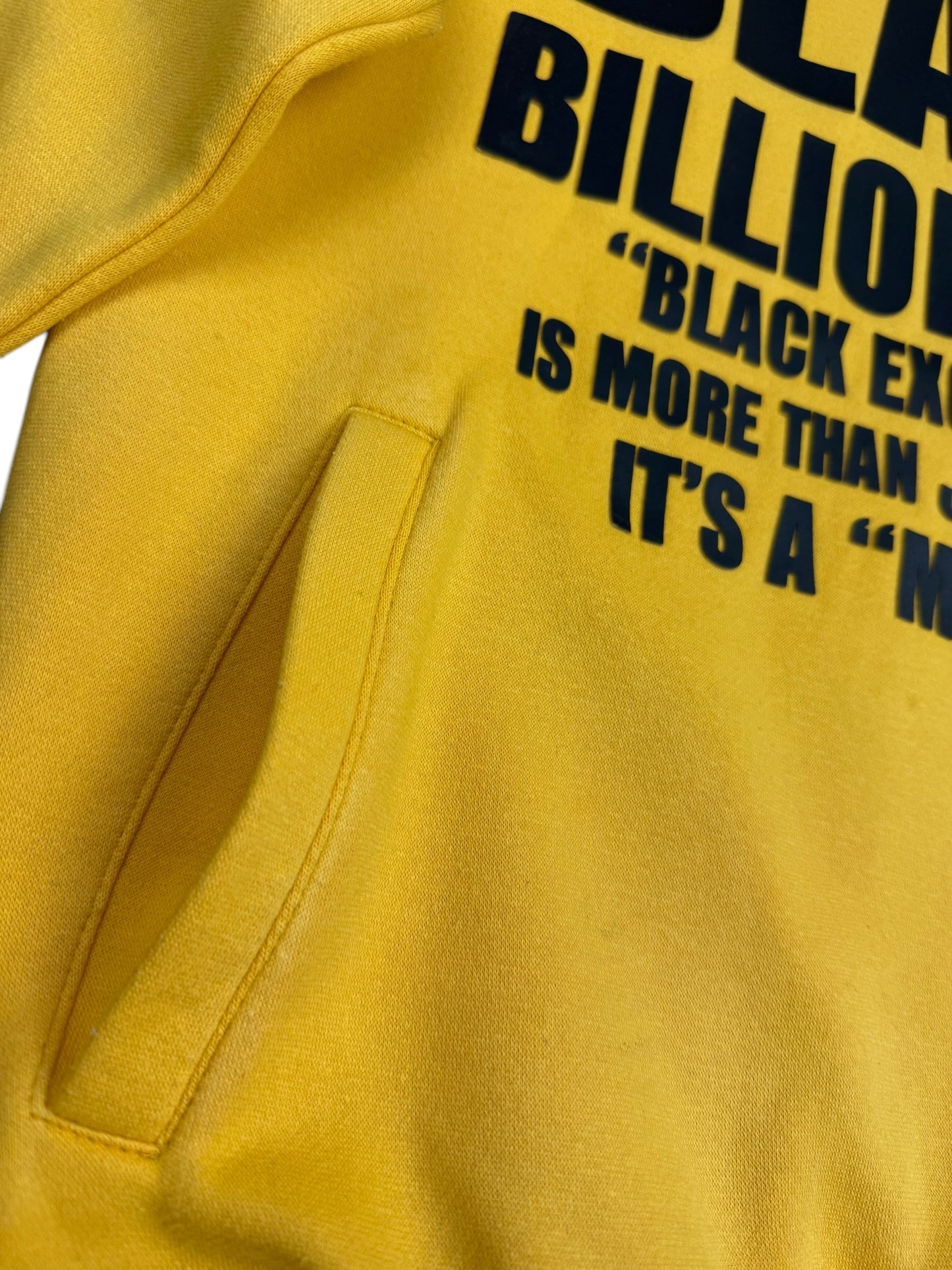 “BLACK BILLIONAIRES” 3D HOODIE (MUSTARD YELLOW/ BLACK)