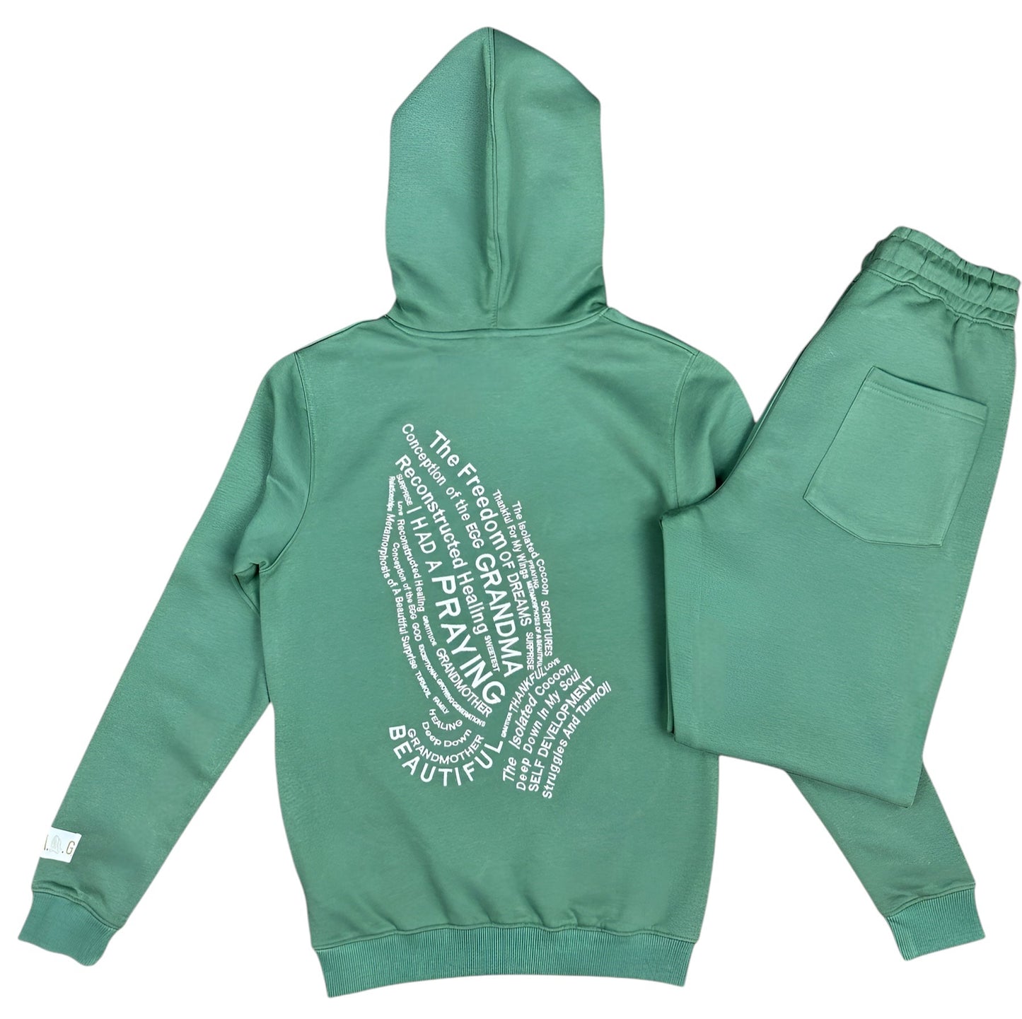 “GRANDMA’S LOVE” SWEATSUIT (ARMY GREEN)