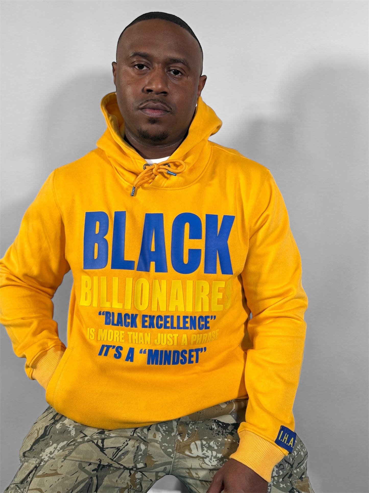 “BLACK BILLIONAIRES” 3D HOODIE (YELLOW/BLUE)