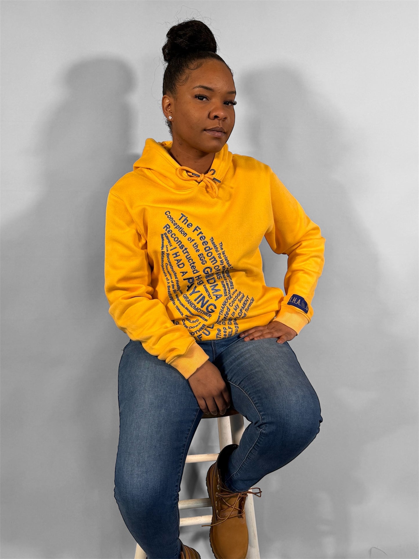 "FATHER I THANK YOU” HOODIE - (YELLOW/BLUE) LIMITED EDITION
